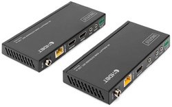 DIGITUS Kit d'extension HDMI 4K HDBaseT 150 m, noir