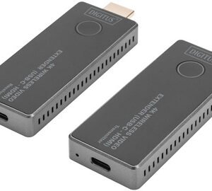 DIGITUS Kit extenseur vidéo 4K sans fil, 30 m (USB-C - HDMI)