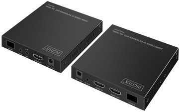 DIGITUS Kit d'extension IP HDMI 4K, 4K/60Hz, 300 m / 40 km