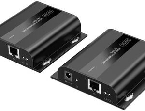 DIGITUS Kit d'extension IP HDMI 4K, Full HD, 120/200 km