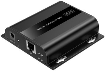 DIGITUS Récepteur IP HDMI 4K, 4K/60Hz, 120/200 m