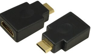 LogiLink Mini adaptateur, HDMI femelle - HDMI mâle, 19 pôles