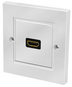 LogiLink Plastron HDMI, femelle HDMI - femelle HDMI, blanc
