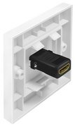 LogiLink Plastron HDMI, 2x femelle HDMI-femelle HDMI, blanc