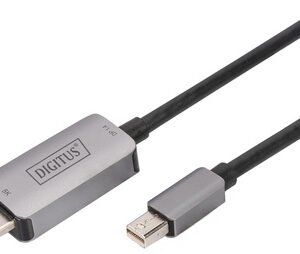 DIGITUS Câble adaptateur Mini DisplayPort 8K, mini DP-HDMI-A