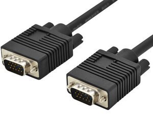 DIGITUS Câble de raccordement pour moniteur VGA, noir, 5,0 m