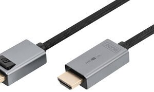 DIGITUS Câble adaptateur DisplayPort 4K DP - HDMI type A
