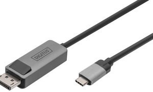 DIGITUS Câble adaptateur bidirectionnel USB type C - DP, 2 m