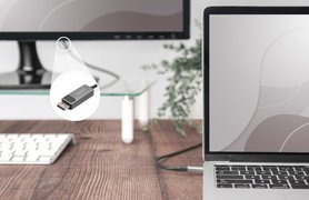 DIGITUS Câble adaptateur bidirectionnel USB type C - DP, 2 m