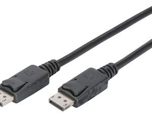 DIGITUS Câble de raccordement DisplayPort 1.2, 3,0 m, noir
