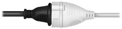 LogiLink Rallonge électrique avec prises terre, 2 m, blanc