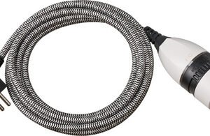 brennenstuhl Verlängerungskabel, schwarz/weiß, 3,0 m