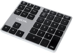 LogiLink Pavé numérique Bluetooth V3.0, aluminium, sans fil