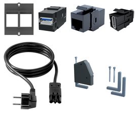 BACHMANN Steckdoseneinheit "DESK 1", 5-fach