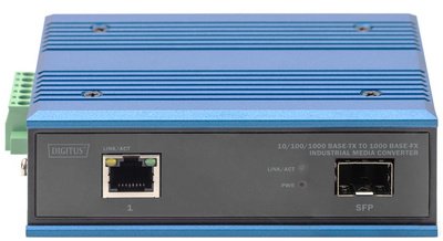 DIGITUS Convertisseur média industriel Gigabit Ethernet