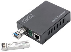 DIGITUS Convertiseur média, 10 Gigabit, 1x RJ45 / 1x SFP
