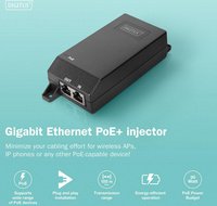 DIGITUS Injecteur Gigabit Ethernet PoE +, 802.3at, 30 W