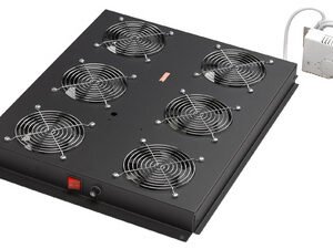 DIGITUS Unité de ventilation, 4 ventilateurs, gris clair