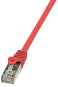 LogiLink Câble Patch, Cat. 5e, F/UTP, 5 m, rouge, gaine en