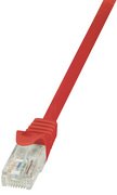 LogiLink Câble patch, Cat. 5e, U/UTP, 0,5 m, rouge, gaine en