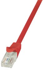 LogiLink Câble patch EconLine, Cat. 6, U/UTP, 1 m, rouge