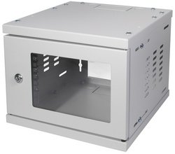 LogiLink 10" Coffret mural SoHo, monté, 8 U, gris clair