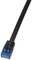 LogiLink Câble patch plat U/UTP, Cat. 5e, 0,5 m, noir