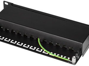 LogiLink panneau de brassage 10" Cat.6A, 12 ports, noir,