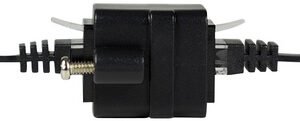 LogiLink Connecteur de câbles Patch à bride, Cat.5, noir