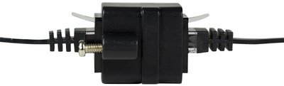 LogiLink Connecteur de câbles Patch à bride, Cat.5, noir