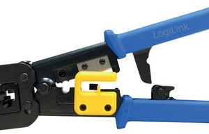 LogiLink Pince à sertir coupante, bleu / jaune
