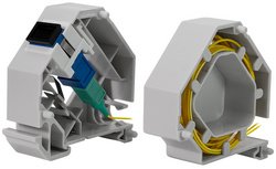 LogiLink Adaptateur pour rail DIN, LC-Duplex ou SC-Simplex