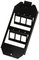 LogiLink Support triple dans le sol pour 6 embases Keystone