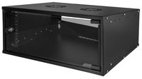 LogiLink Coffret mural 19" ECO, 4 U, assemblé, noir