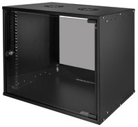 LogiLink Coffret mural 19" ECO, 4 U, assemblé, noir