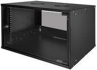 LogiLink Coffret mural 19" ECO, 12 U, assemblé, noir