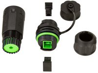 LogiLink Coupleur fibre optique avec bouchon de protection/