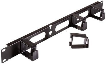 LogiLink Panneau passe-câbles 19", 1 U, avec 4 boucles