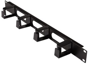 LogiLink Panneau passe-câbles 19", 1 U, avec 4 boucles