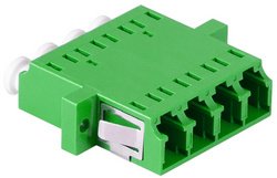LogiLink Kit coupleur fibres optiques, LC-Duplex Quad, vert