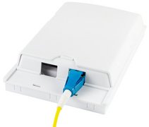 LogiLink LWL Kupplung-Set, 2x LC Duplex, ohne Flansch, blau