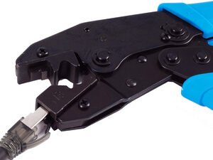 FLEXLINE Pince à sertir pour fiche RJ45 câble rond/interlock