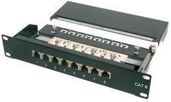 DIGITUS Panneau de brassage 10" cat.6, classe E, 8 x RJ45,