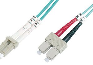 DIGITUS Câble patch à fibres optiques,OM3, LC mâle - SC mâle