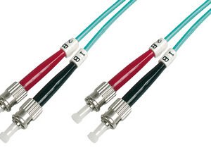 DIGITUS câble patch à fibres optiques, 2xST - 2xST,OM3, 10m