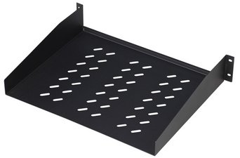 DIGITUS étagère 19", 2 U, montage fixe, profondeur: 370 mm
