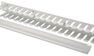 DIGITUS cage de gestion de câble, 1U, noir (RAL 9005)