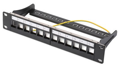 DIGITUS Panneau de brassage 10" pour modules Keystone,