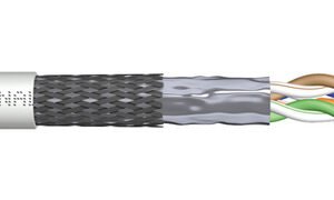 DIGITUS Câble patch cat.5e, SF/UTP, anneau de 305 m, gris