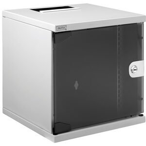 DIGITUS Coffret mural 10" série Compact, 6U, gris clair